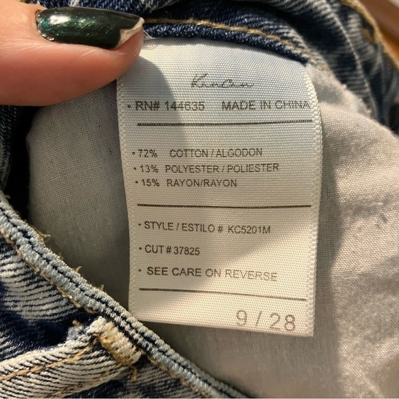 KANCAN High Rise Relaxed Distressed Tapered Jeans - Picture 10 of 10